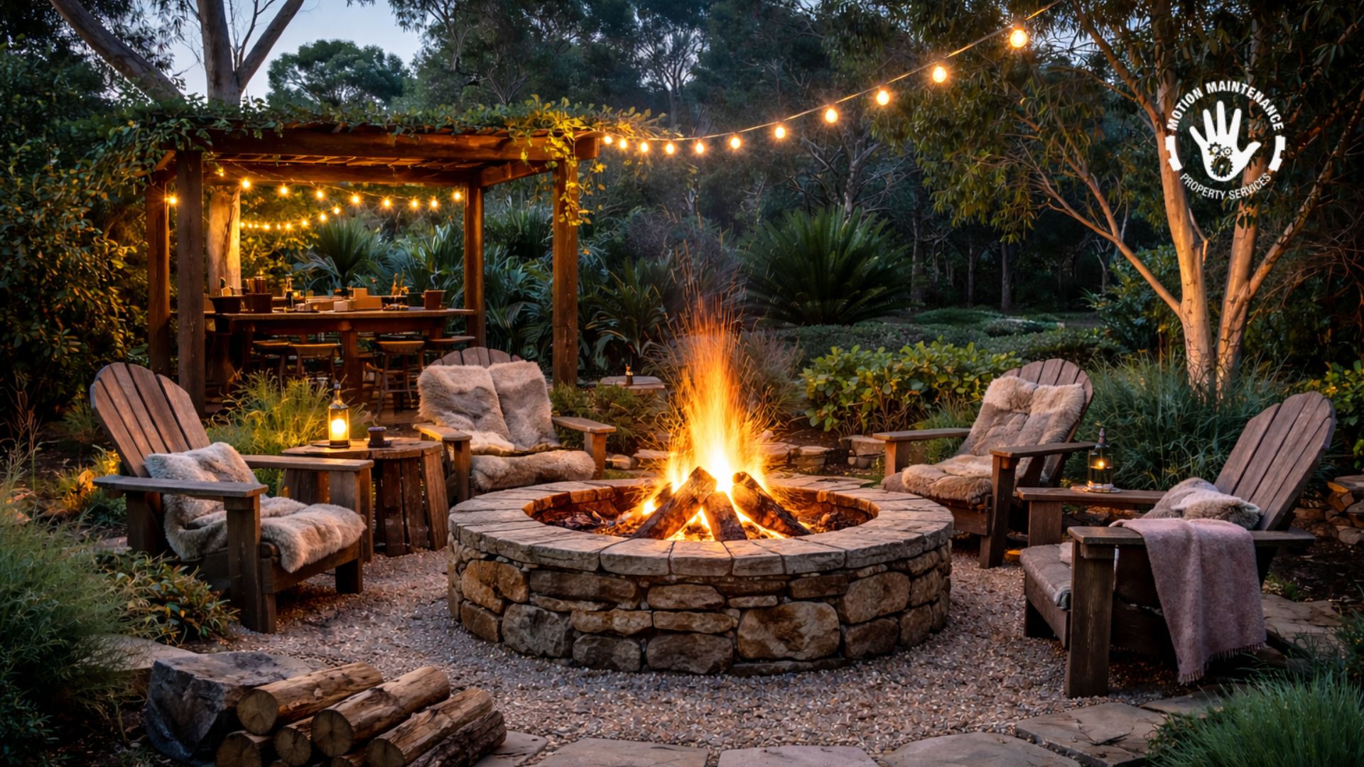 Firepits and Winter Backyards